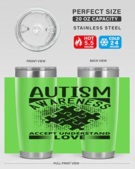 Autism awareness Style 43#- autism- Tumbler
