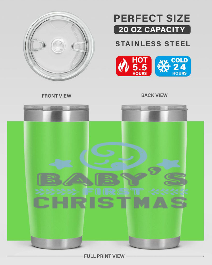 Baby First Christmas Style 2#- baby shower- tumbler
