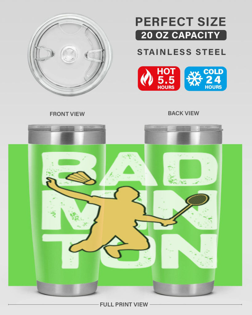 Bad 1452#- badminton- Tumbler