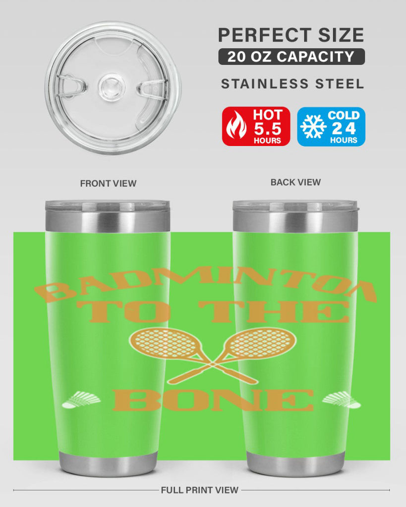 Badminton to the Bone 2344#- badminton- Tumbler