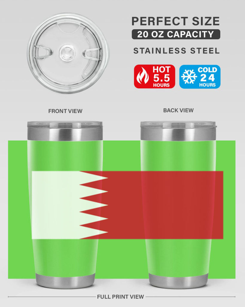 Bahrain 185#- world flags- Tumbler