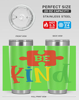 Be Kind Style 9#- autism- Tumbler