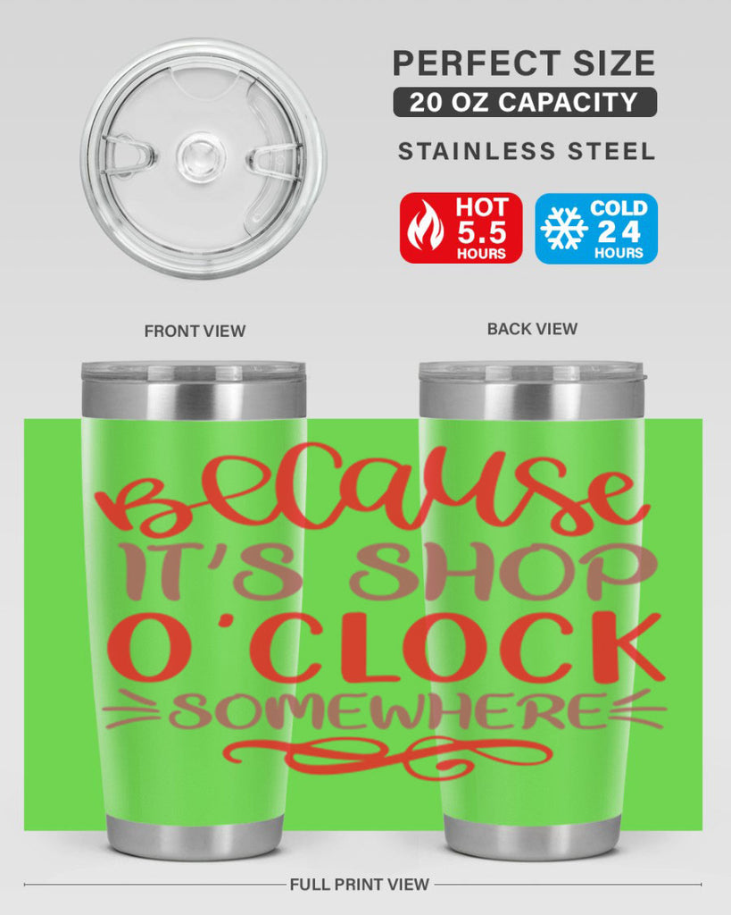 Because Its Shop Oclock Somewhere 19#- fashion- Cotton Tank