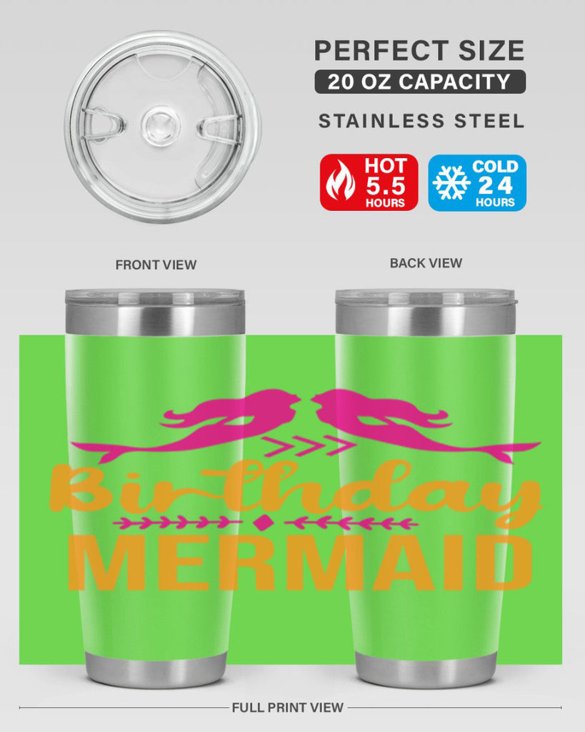 Birthday Mermaid 69#- mermaid- Tumbler