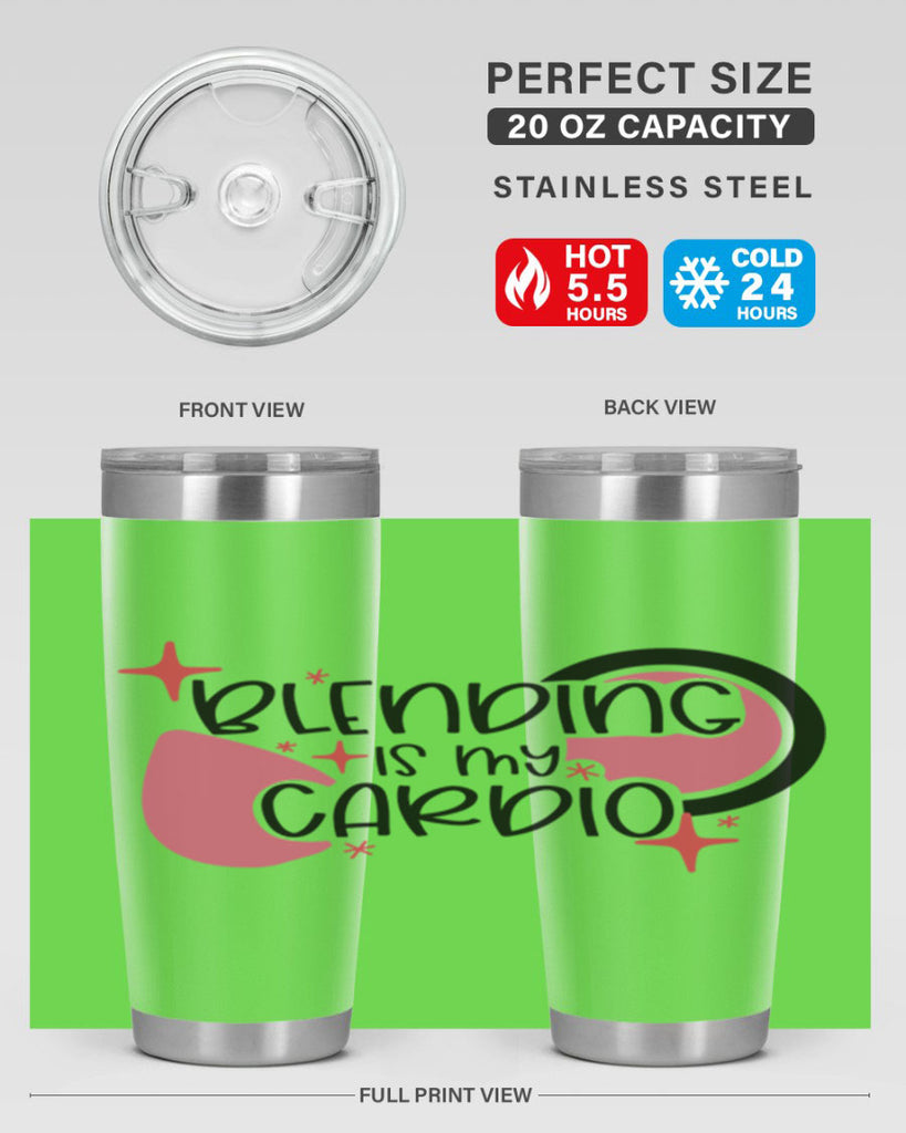 Blending Is My Cardio Style 128#- make up- Tumbler