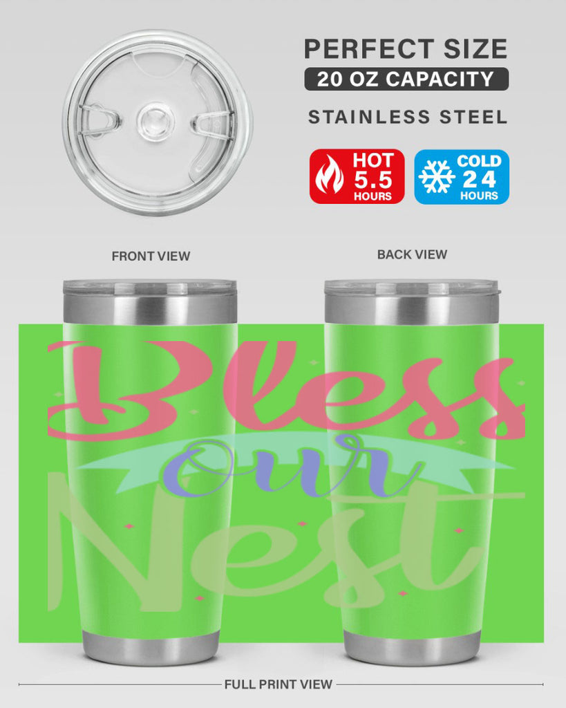 Bless our nest 49#- spring- Tumbler