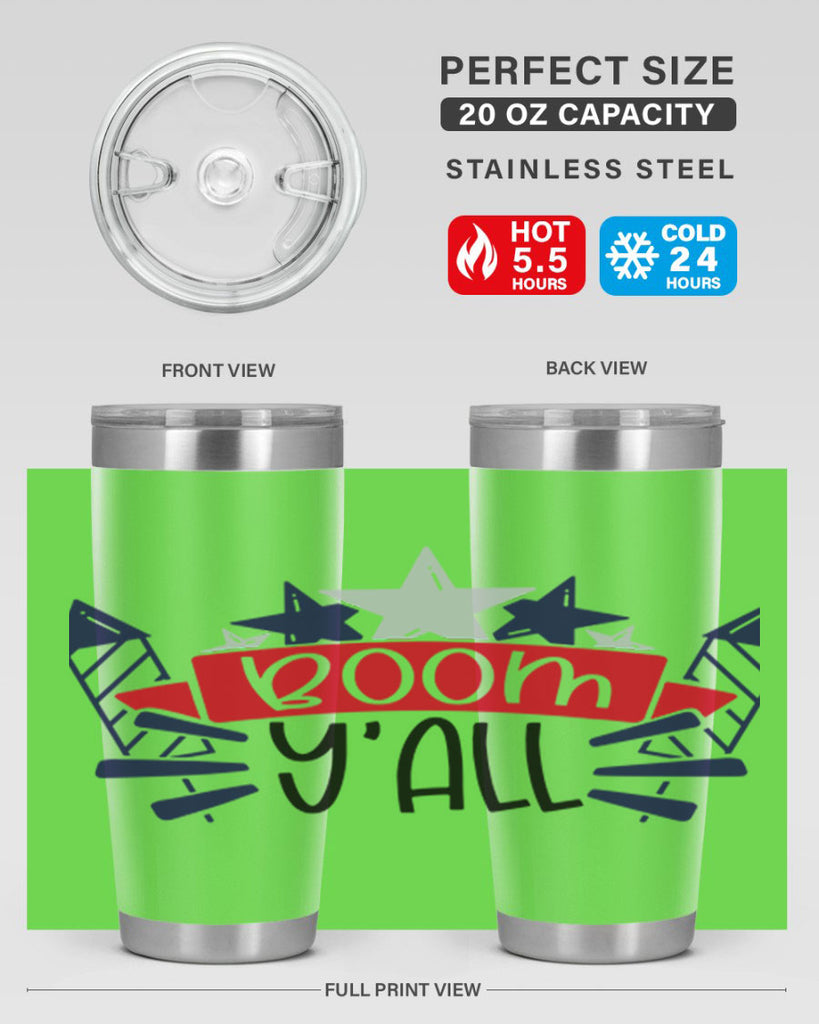 Boom Yall Style 146#- Fourt Of July- Tumbler