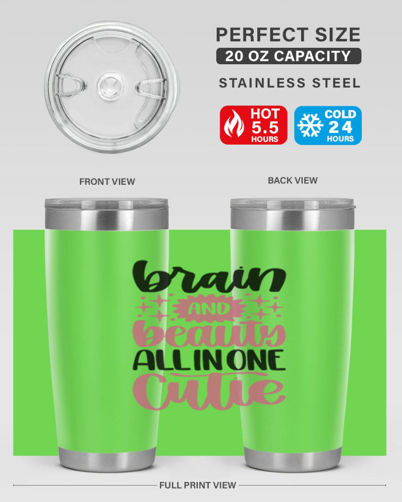 Brain And Beauty All In One Style 126#- make up- Tumbler