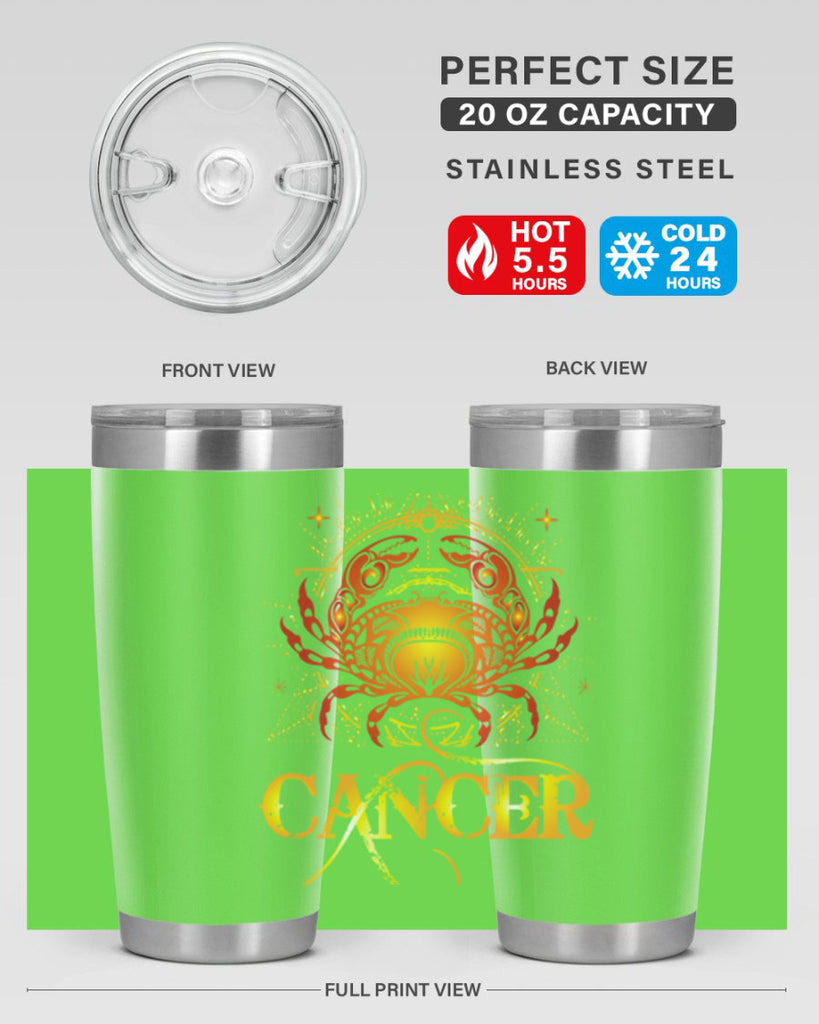 Cancer 163#- zodiac- Tumbler