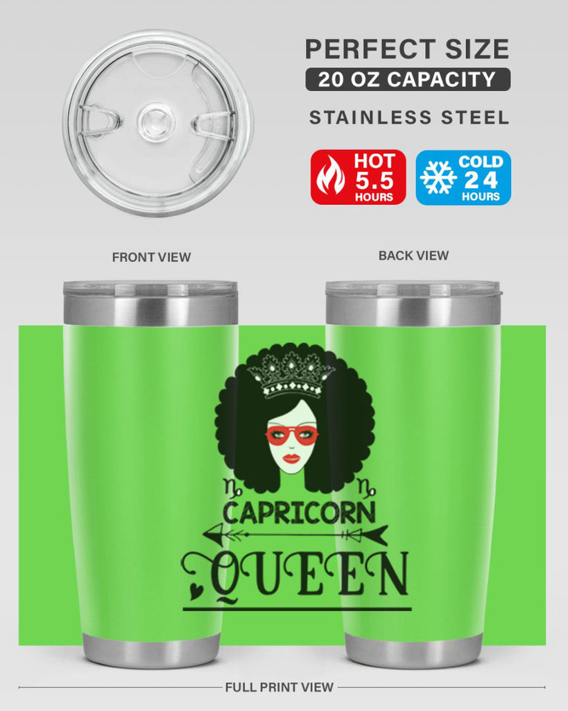 Capricorn queen 197#- zodiac- Tumbler
