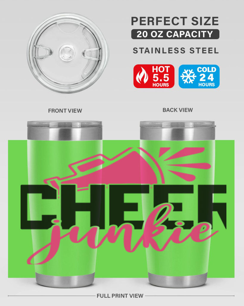Cheer junkie 1390#- cheer- Tumbler