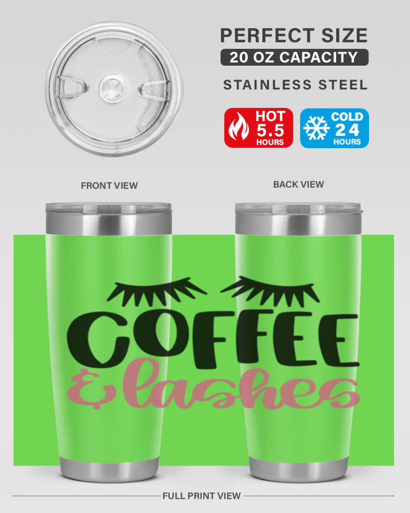 Coffee Lashes Style 110#- make up- Tumbler