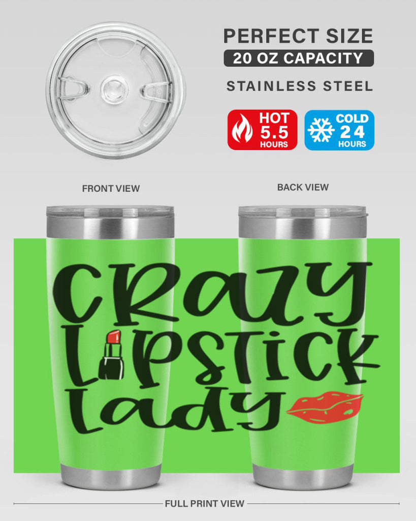 Crazy Lipstick Lady Style 240#- make up- Tumbler