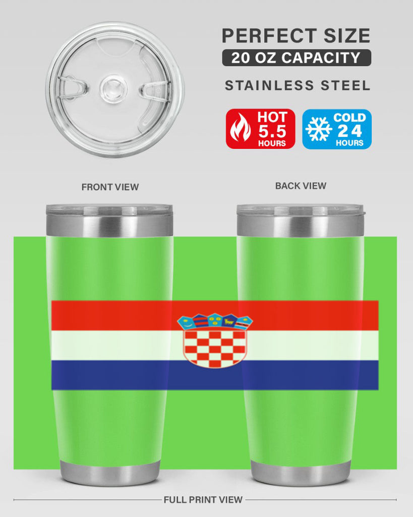 Croatia 155#- world flags- Tumbler