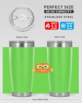 Cute Owl A TurtleRabbit 2#- owl- Tumblers