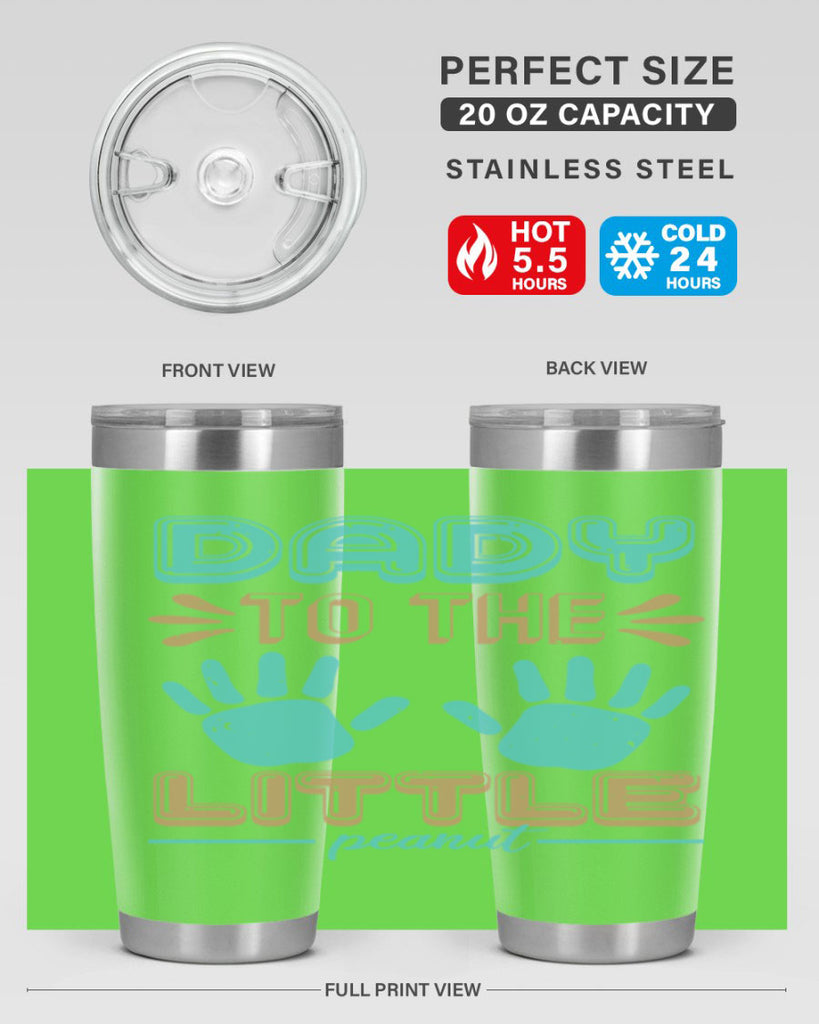Dady to the little peanut Style 43#- baby shower- tumbler