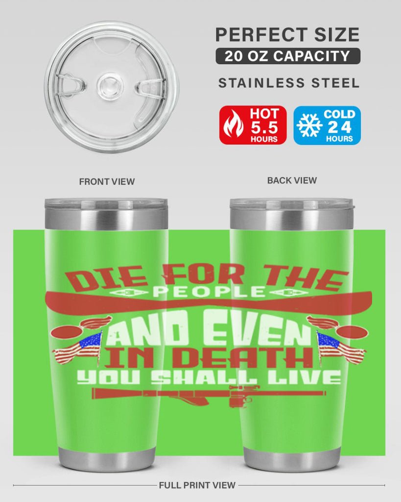 Die for the people and live Style 41#- Fourt Of July- Tumbler