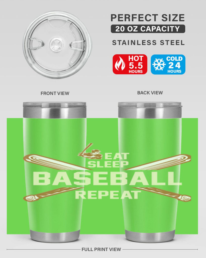 Eat 1285#- baseball- Tumbler