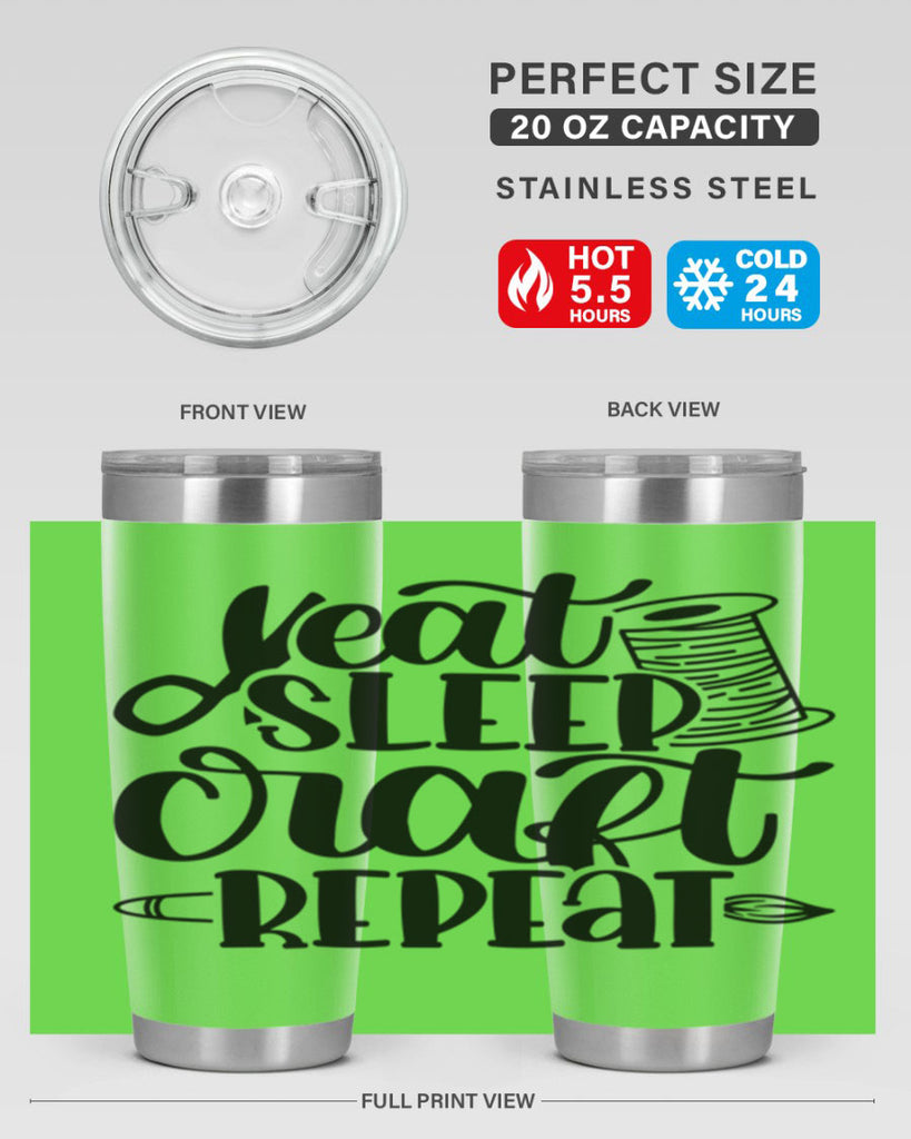 Eat Sleep Craft Repeat 29#- crafting- Tumbler