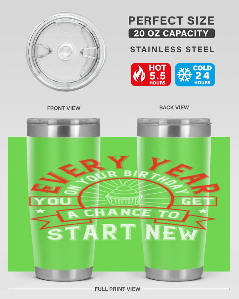 Every year on your birthday you get a chance to start new Style 86#- birthday- tumbler