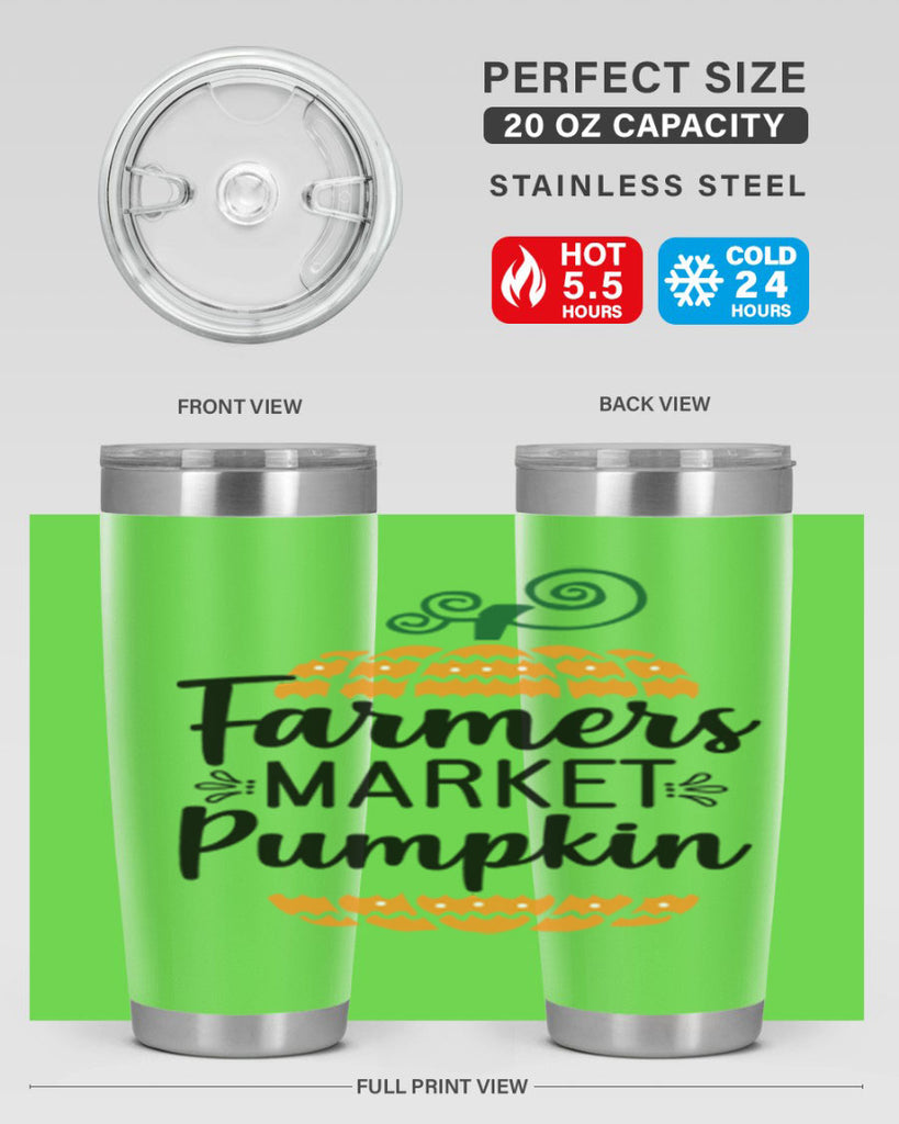 Farmersmarketpumpkin 179#- fall- Tumbler