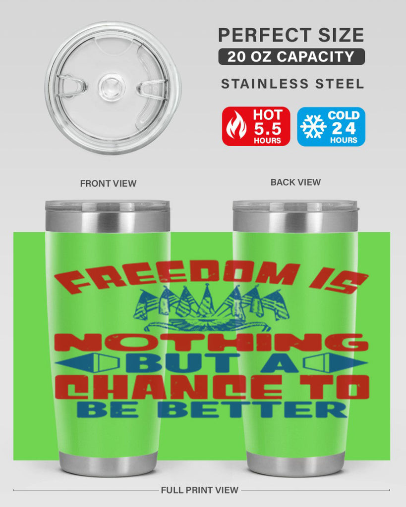 Freedom is nothing Style 6#- Fourt Of July- Tumbler
