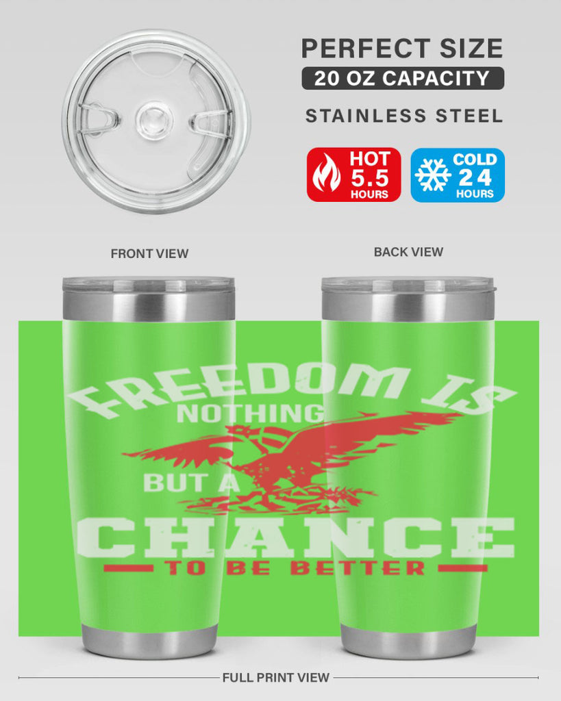 Freedom is nothing but a chance to be Style 83#- Fourt Of July- Tumbler