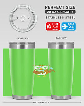 Funny Owl Contact Lens Case A TurtleRabbit 6#- owl- Tumblers