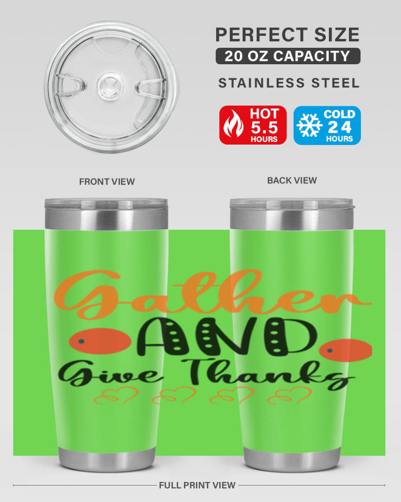 Gather And Give Thanks 188#- fall- Tumbler