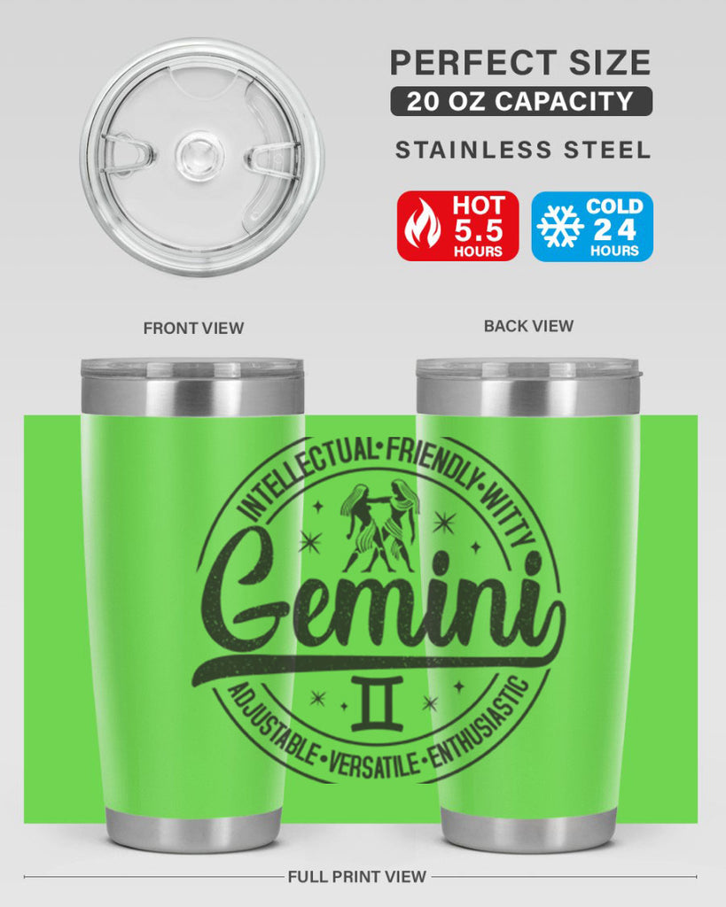 Gemini 225#- zodiac- Tumbler