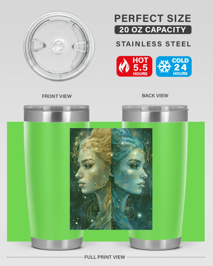 Gemini 56#- zodiac- Tumbler