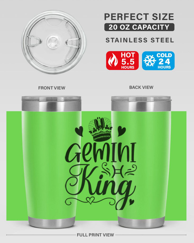 Gemini king 228#- zodiac- Tumbler
