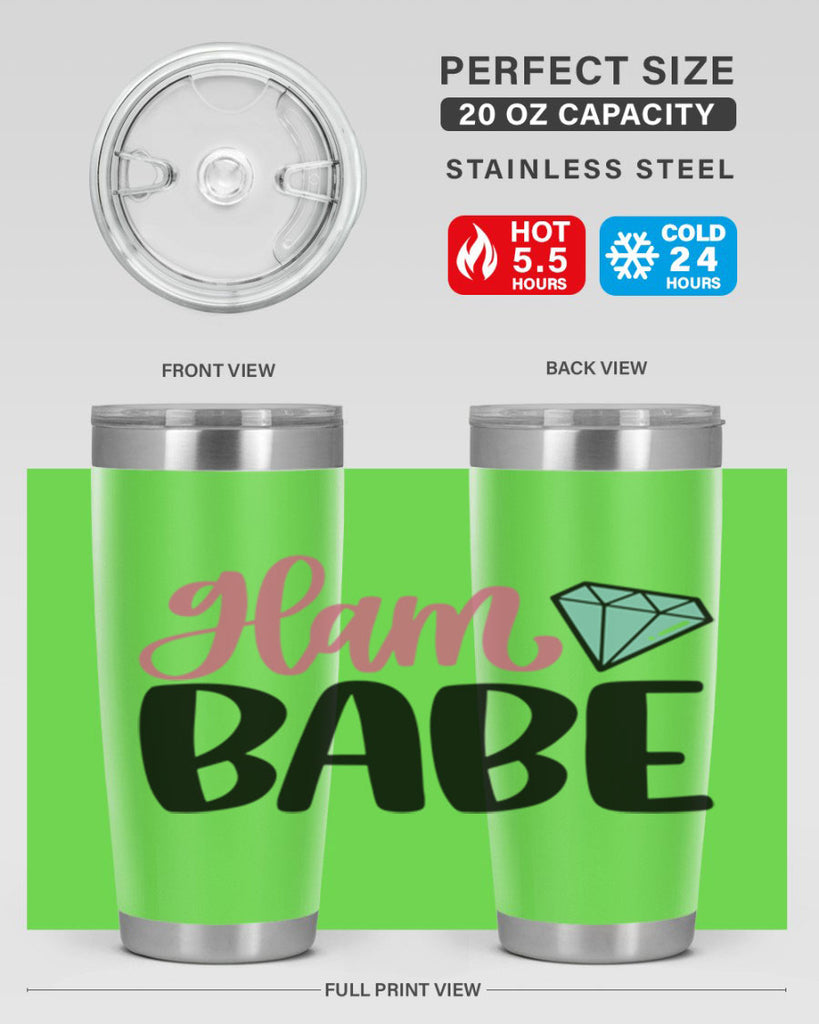 Glam Babe Style 98#- make up- Tumbler