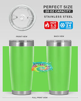 Graphic Owl Tiedye A TurtleRabbit 8#- owl- Tumblers