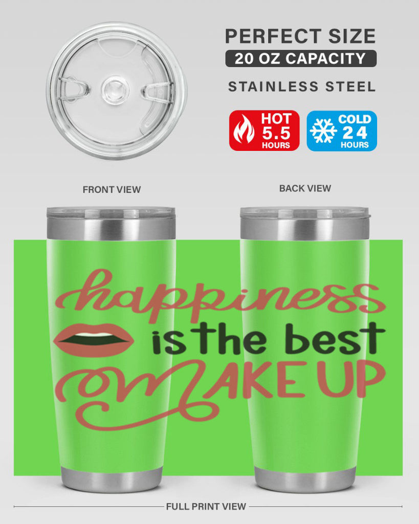 Happiness is the Best Makeup Style 94#- make up- Tumbler
