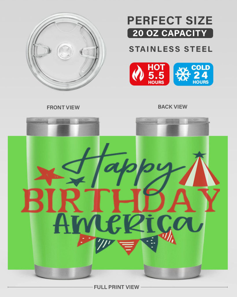 Happy Birthday america Style 30#- Fourt Of July- Tumbler