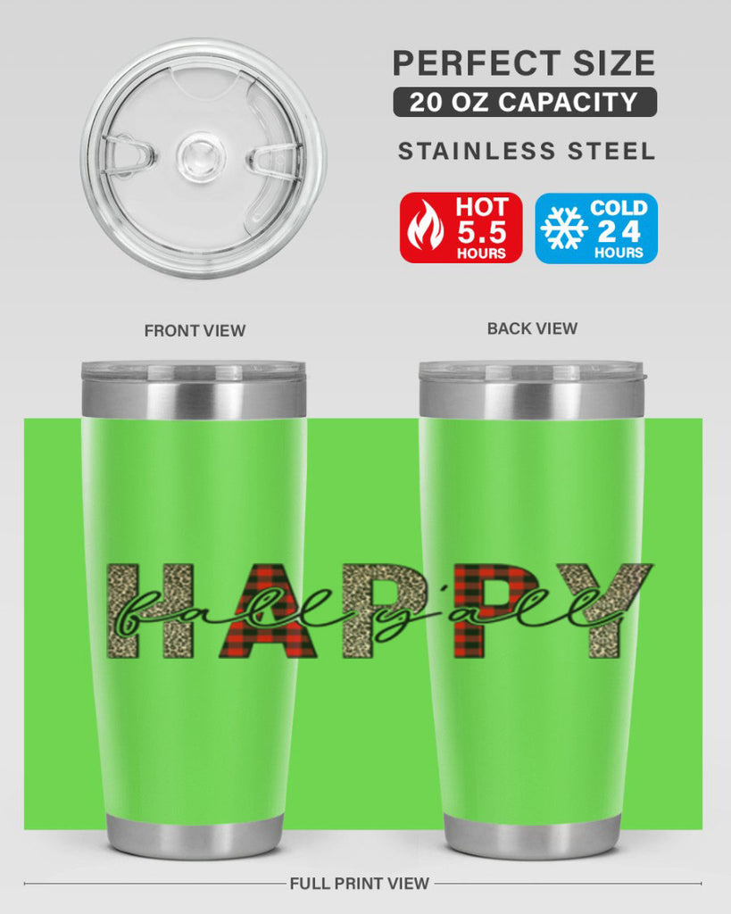 Happy Fall Y all 228#- fall- Tumbler