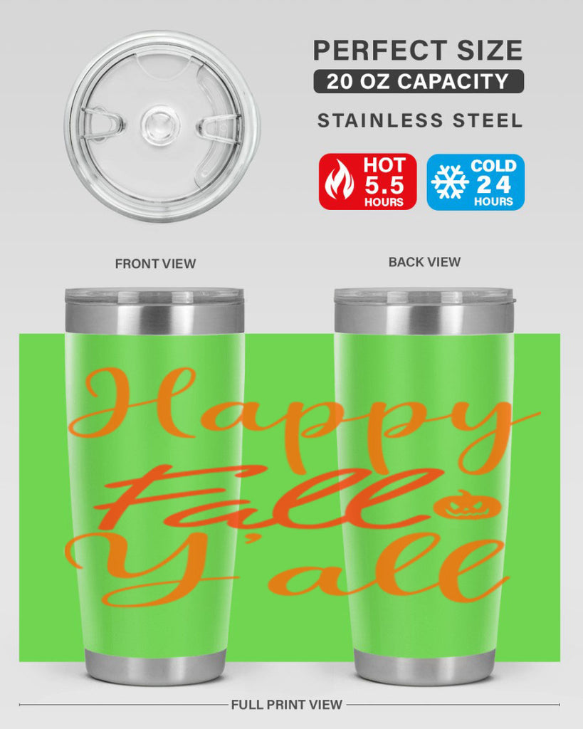Happy Fall Yall Design 233#- fall- Tumbler