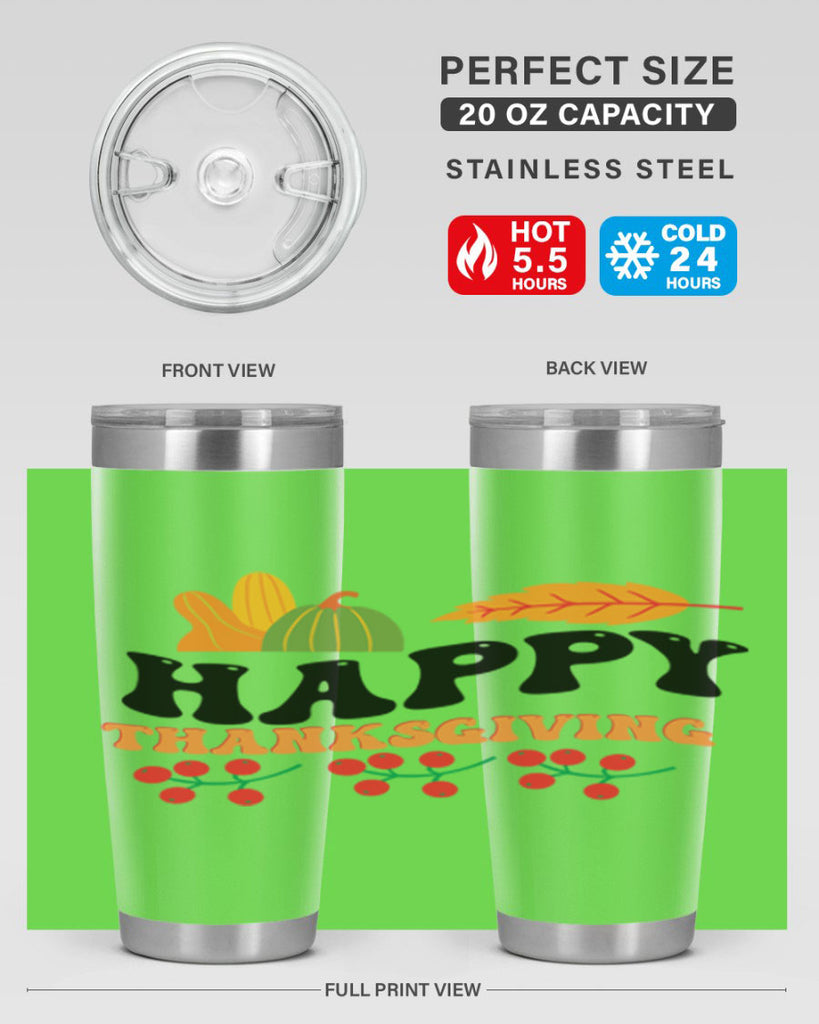 Happy Thanksgiving 251#- fall- Tumbler