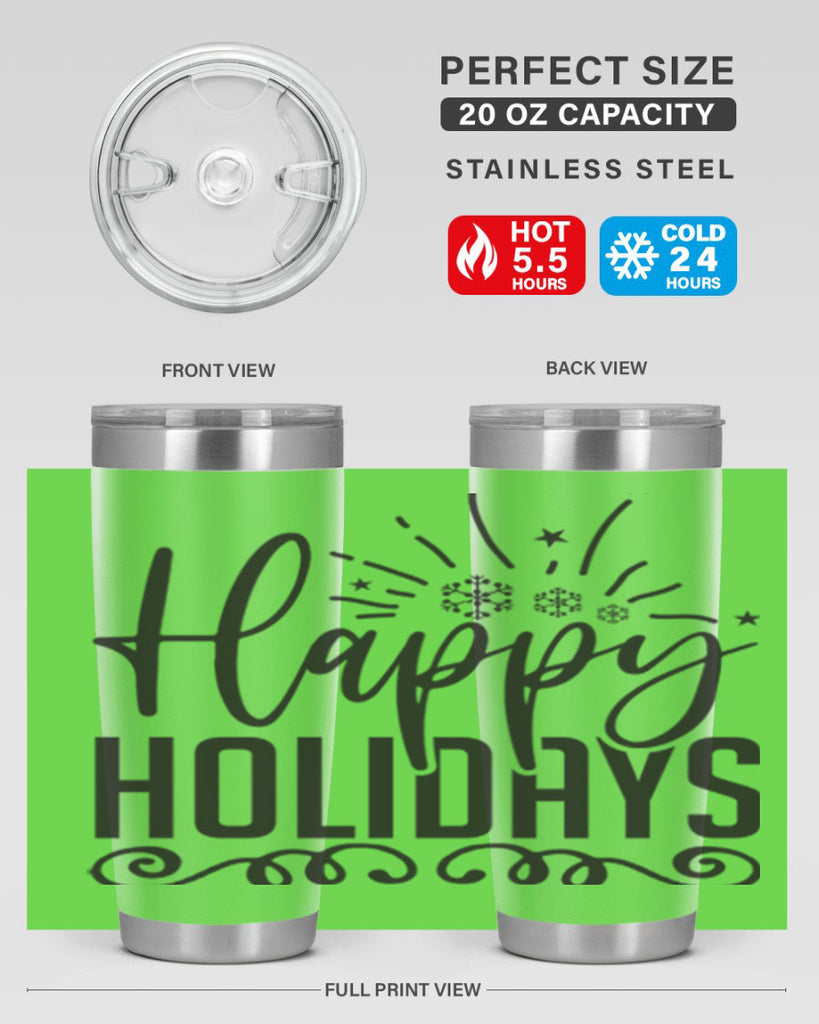 Happy holidays 137#- winter- Tumbler