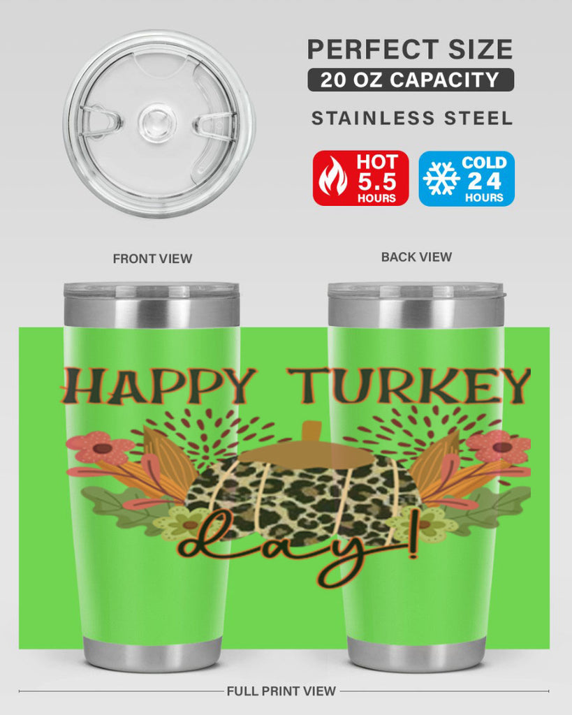 Happy turkey day 253#- fall- Tumbler