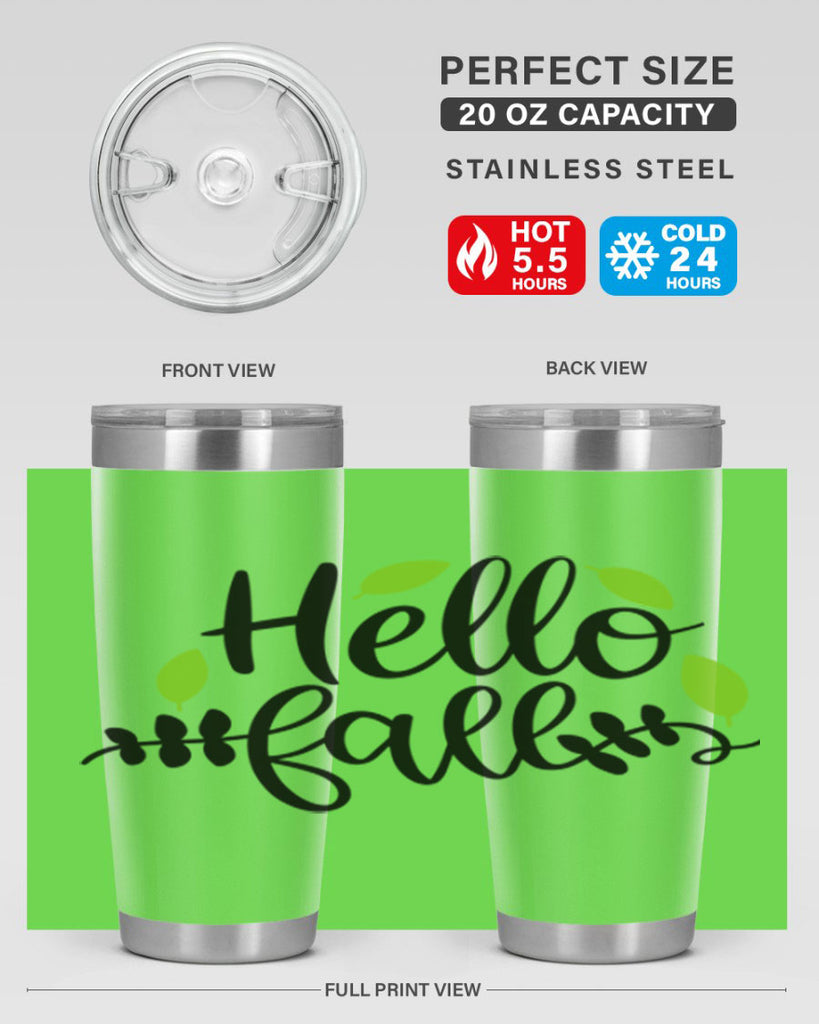 Hello Fall 283#- fall- Tumbler