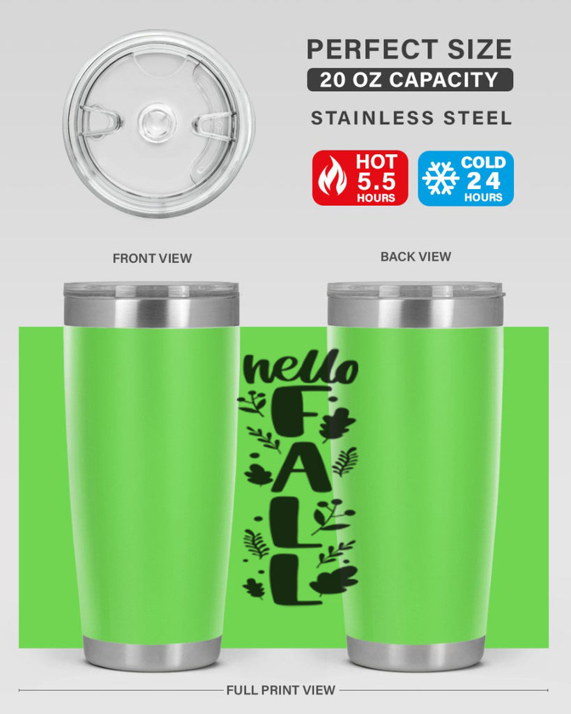 Hello Fall 495#- fall- Tumbler