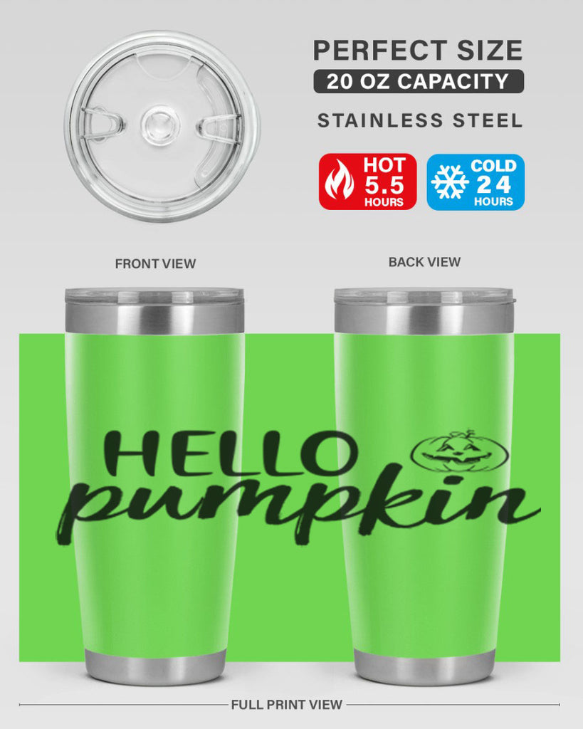 Hello Pumpkin 286#- fall- Tumbler