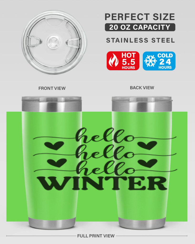 Hello Winter 167#- winter- Tumbler