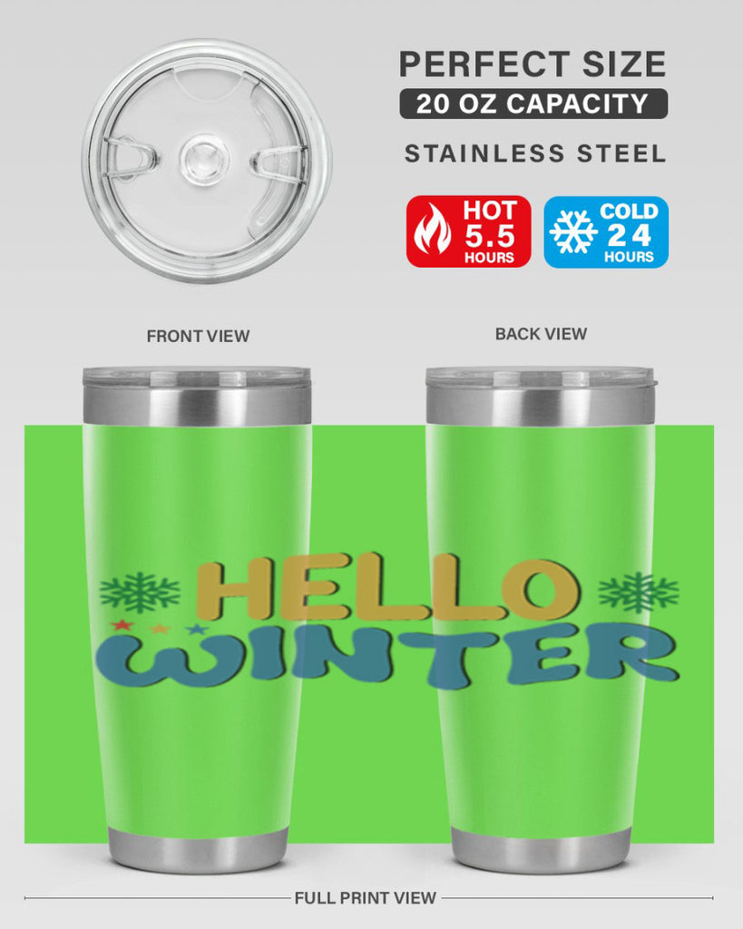 Hello Winter 181#- winter- Tumbler