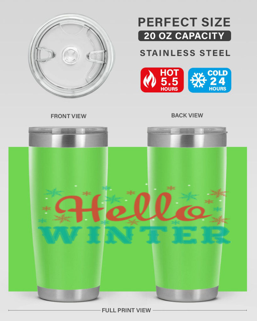Hello Winter 182#- winter- Tumbler
