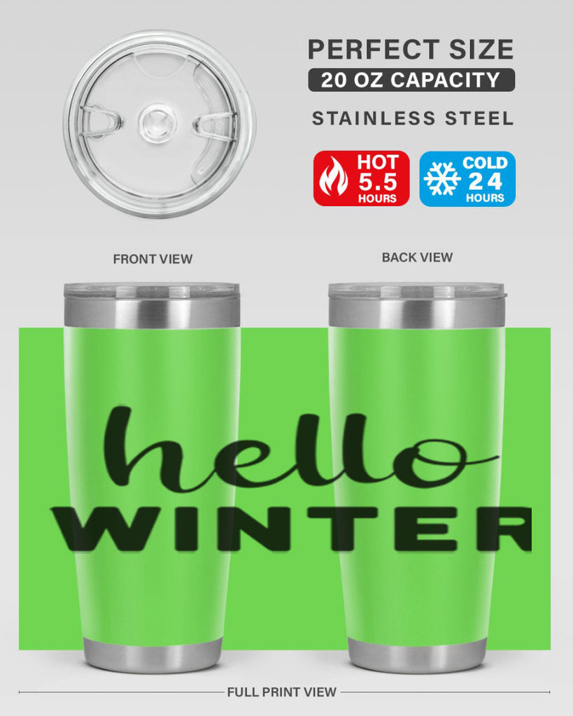 Hello Winter 186#- winter- Tumbler