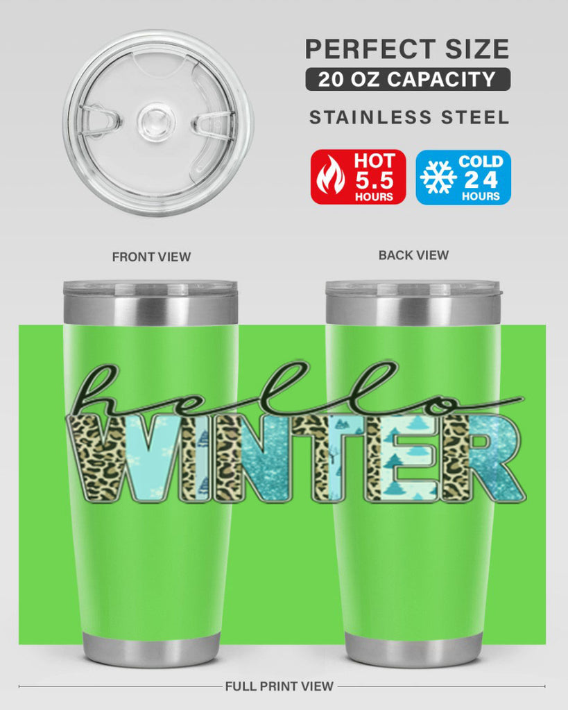 Hello Winter 189#- winter- Tumbler