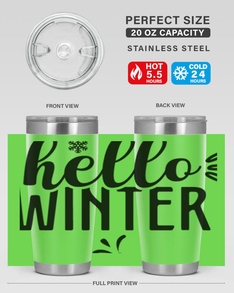 Hello Winter171#- winter- Tumbler